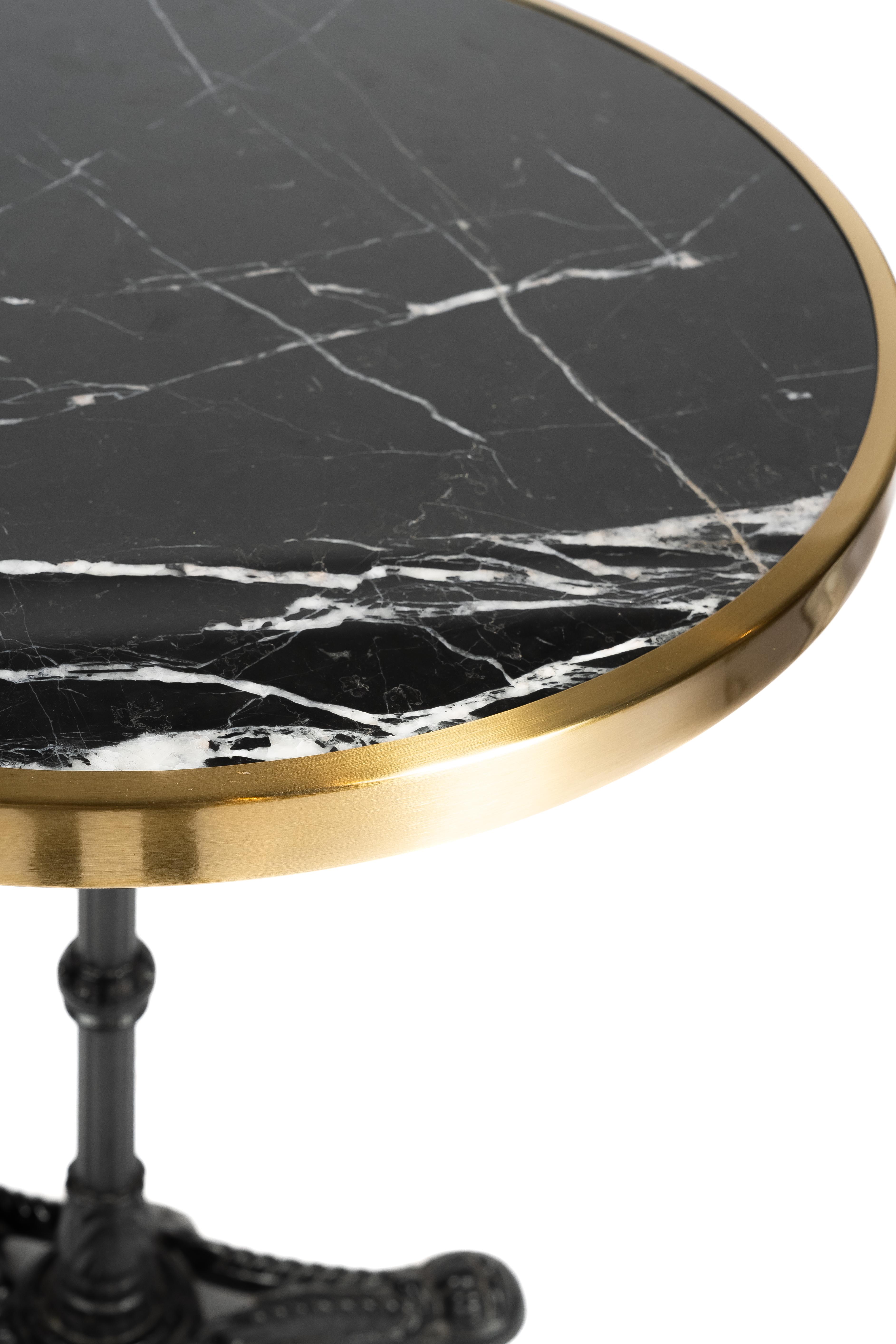 MARBLE ROUND BLACK