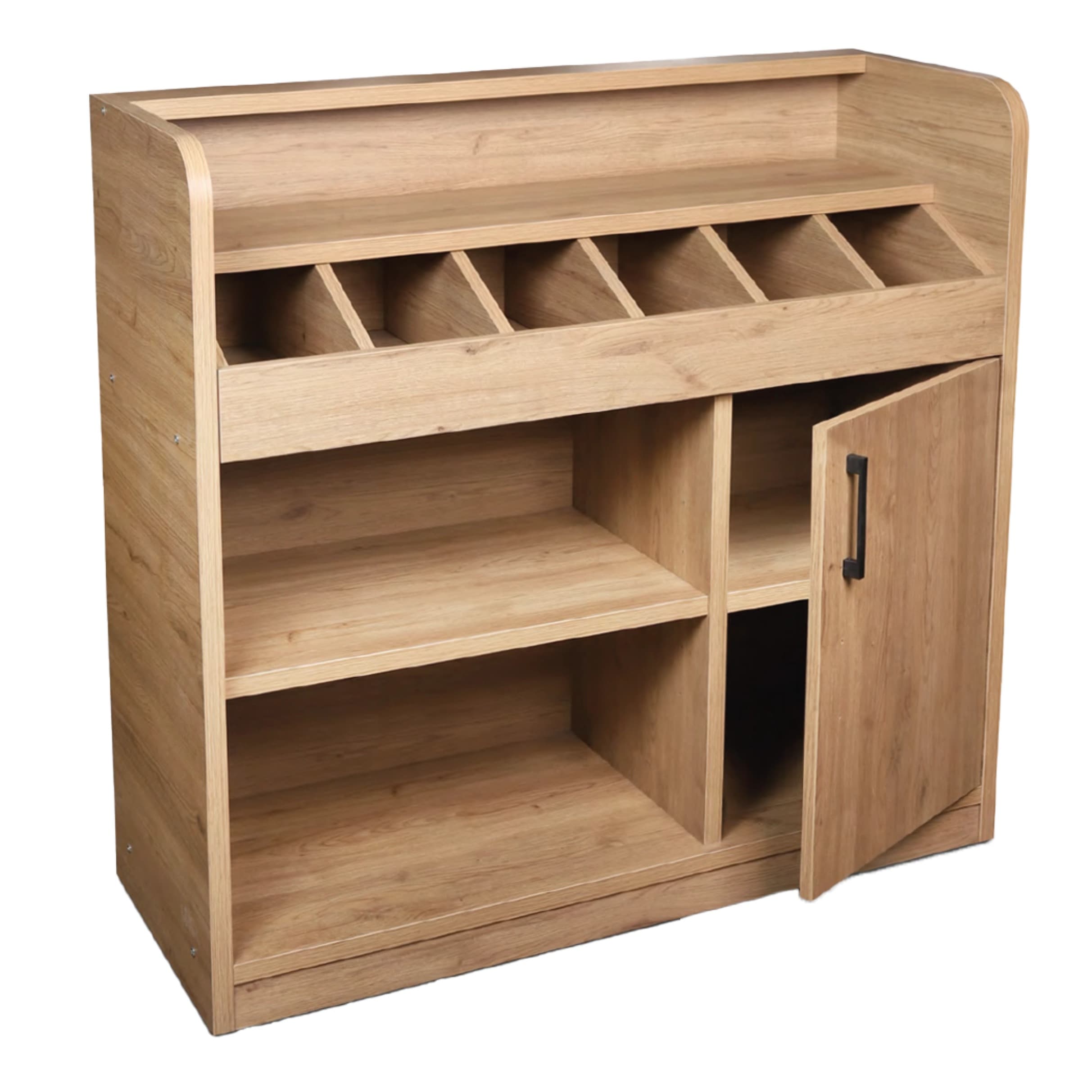 Wooden organizer for lids, cutlery and accessories