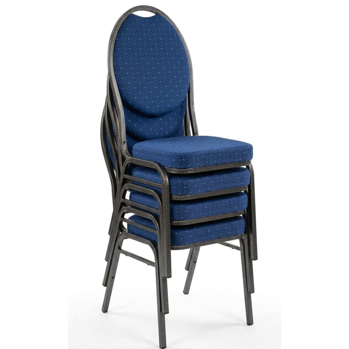 EVENT – Blue Stackable Banquet Chair with Padded Seat