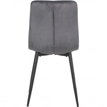 ROMA | Horeca chair in grey velvet – metal legs – soft, comfortable seating – indoor use