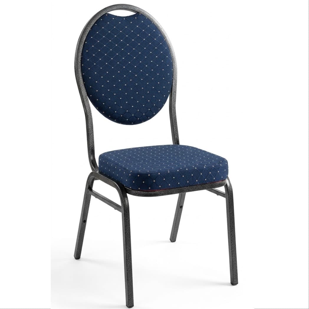 EVENT – Blue Stackable Banquet Chair with Padded Seat