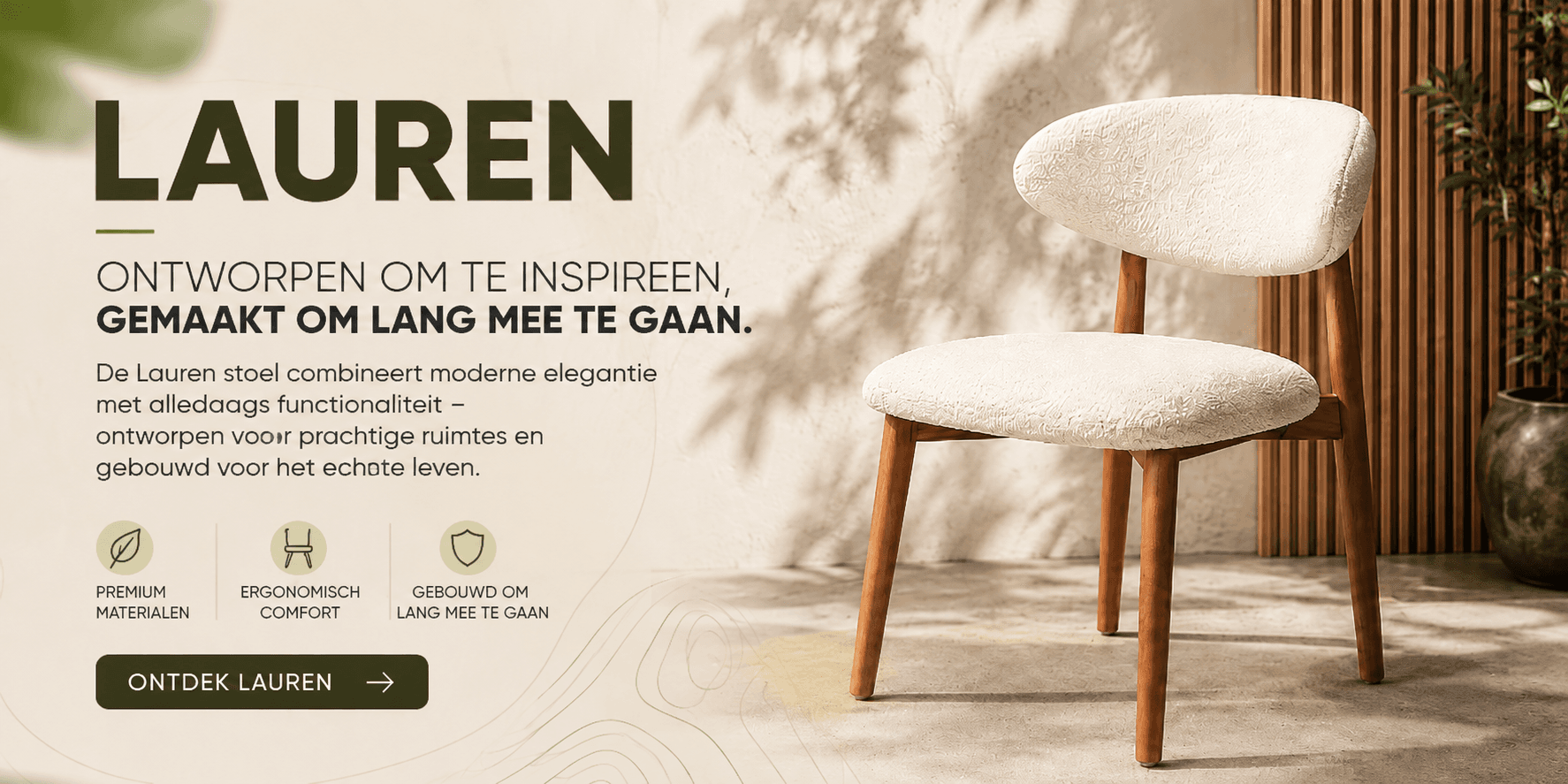 Lauren Stoel – Moderne Elegantie