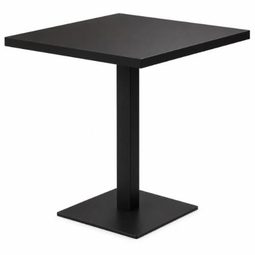 ENZO | Square Table Leg – Black Metal Base – Table Legs for Square Dining Table, Desk, Workbench