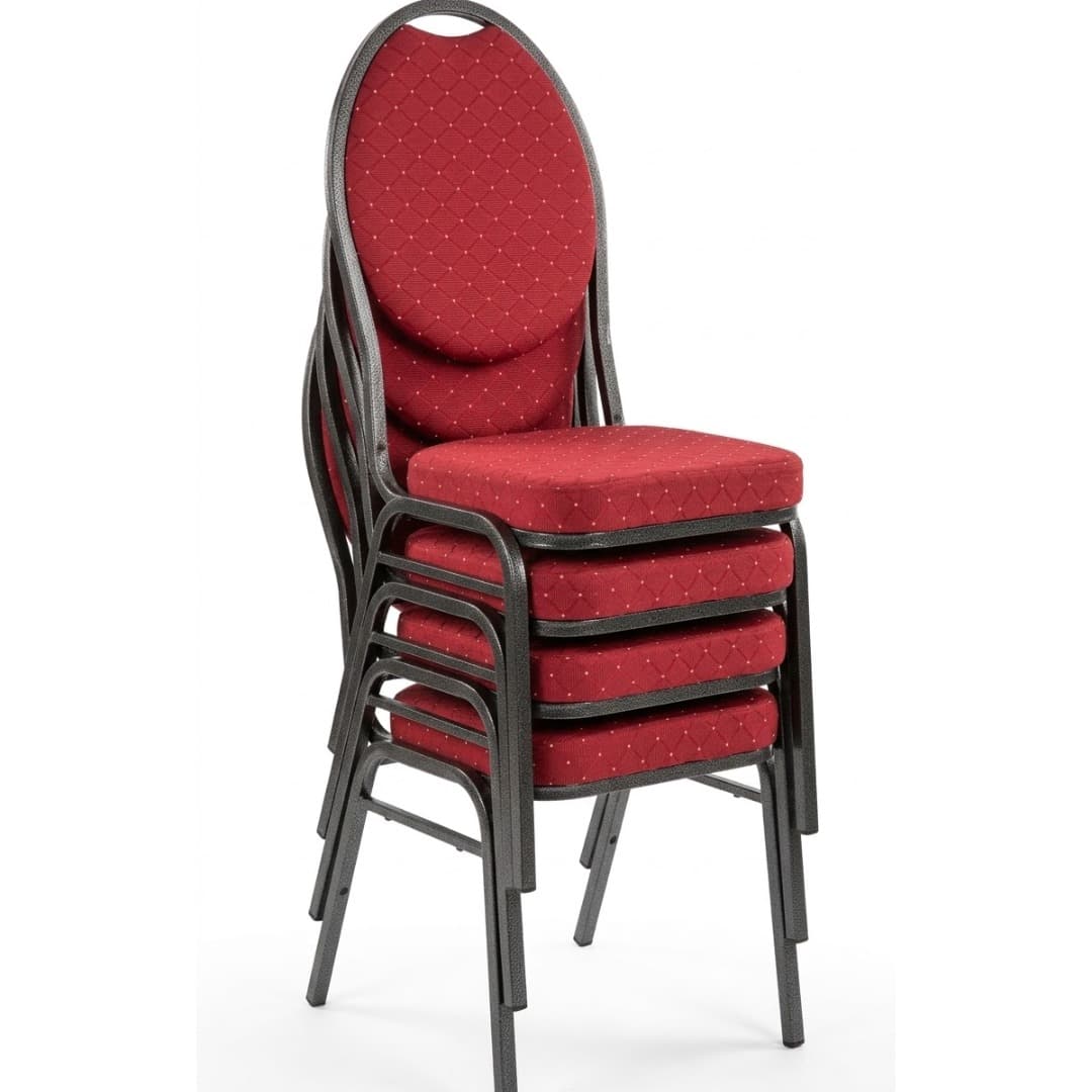 EVENT – Red Stackable Banquet Chair with Padded Seat