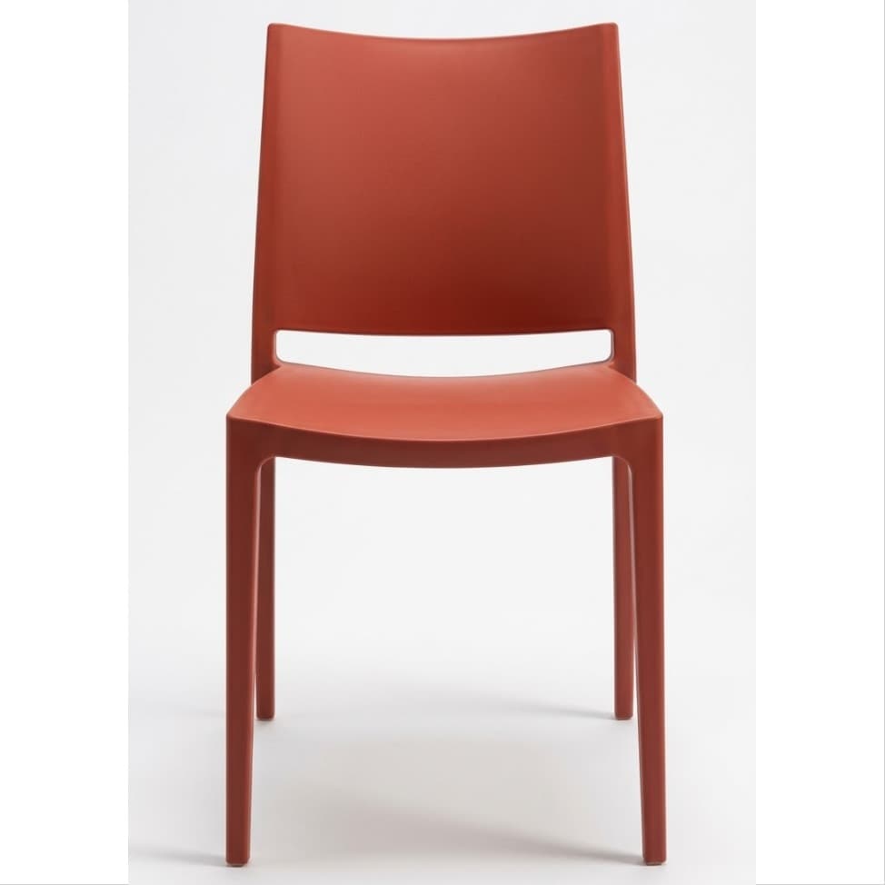 MAYA | Modern Stackable Outdoor Chair – Terracotta