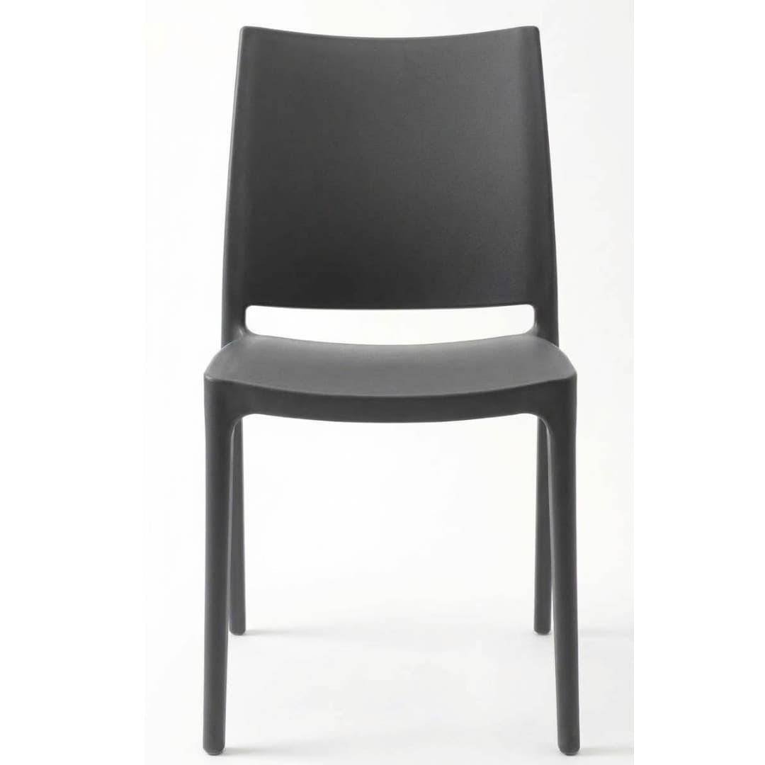 MAYA | Modern Stackable Outdoor Chair – Grey