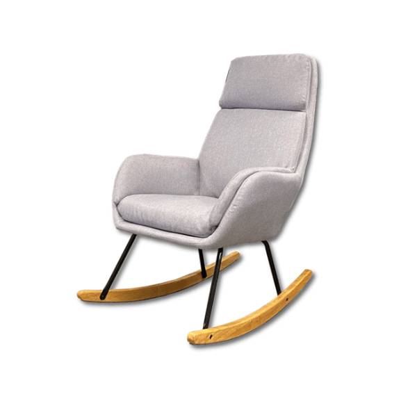 rocking chair ch 195139 gris clair